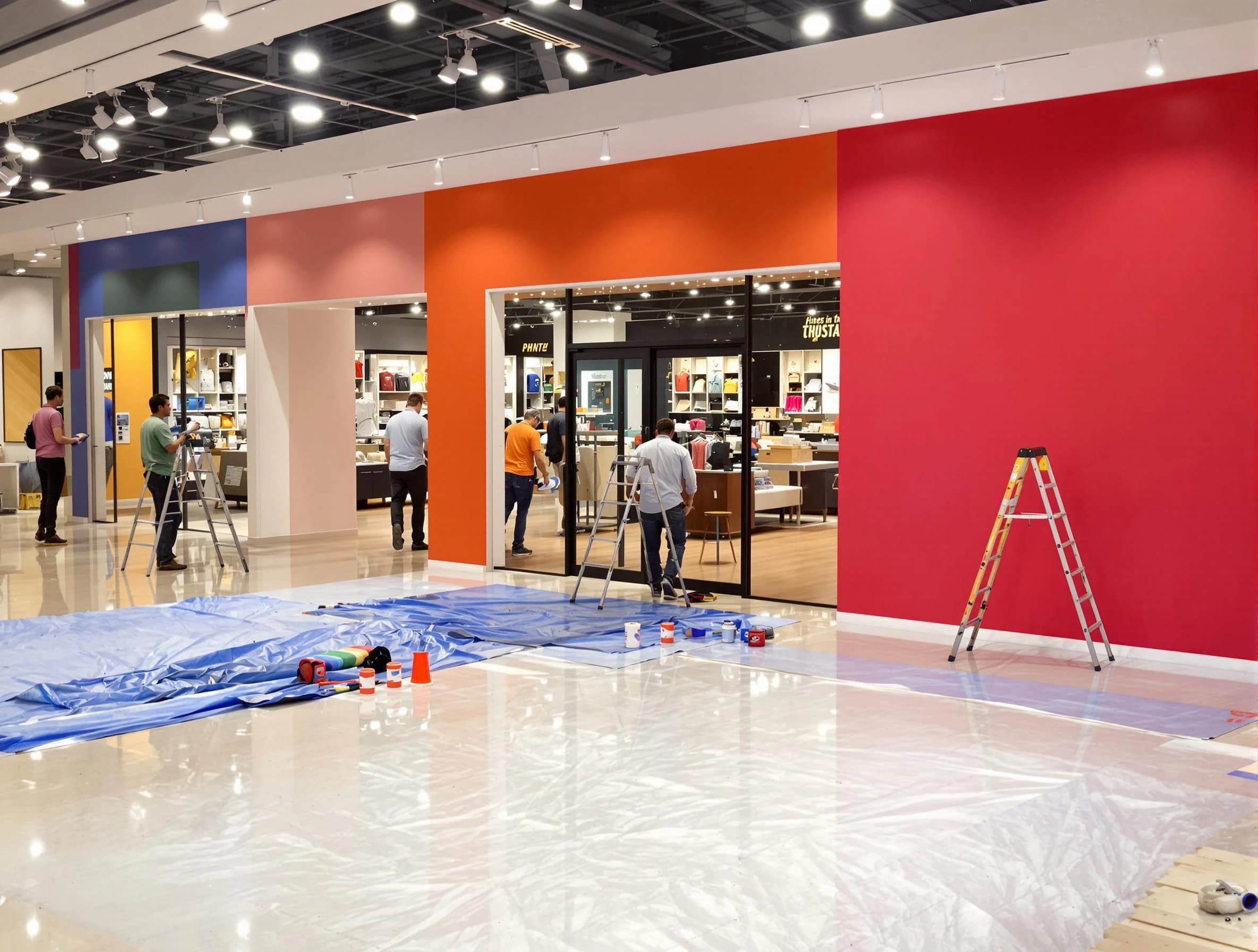 Sun Lakes House Painters painting a commercial interior in Sun Lakes, AZ