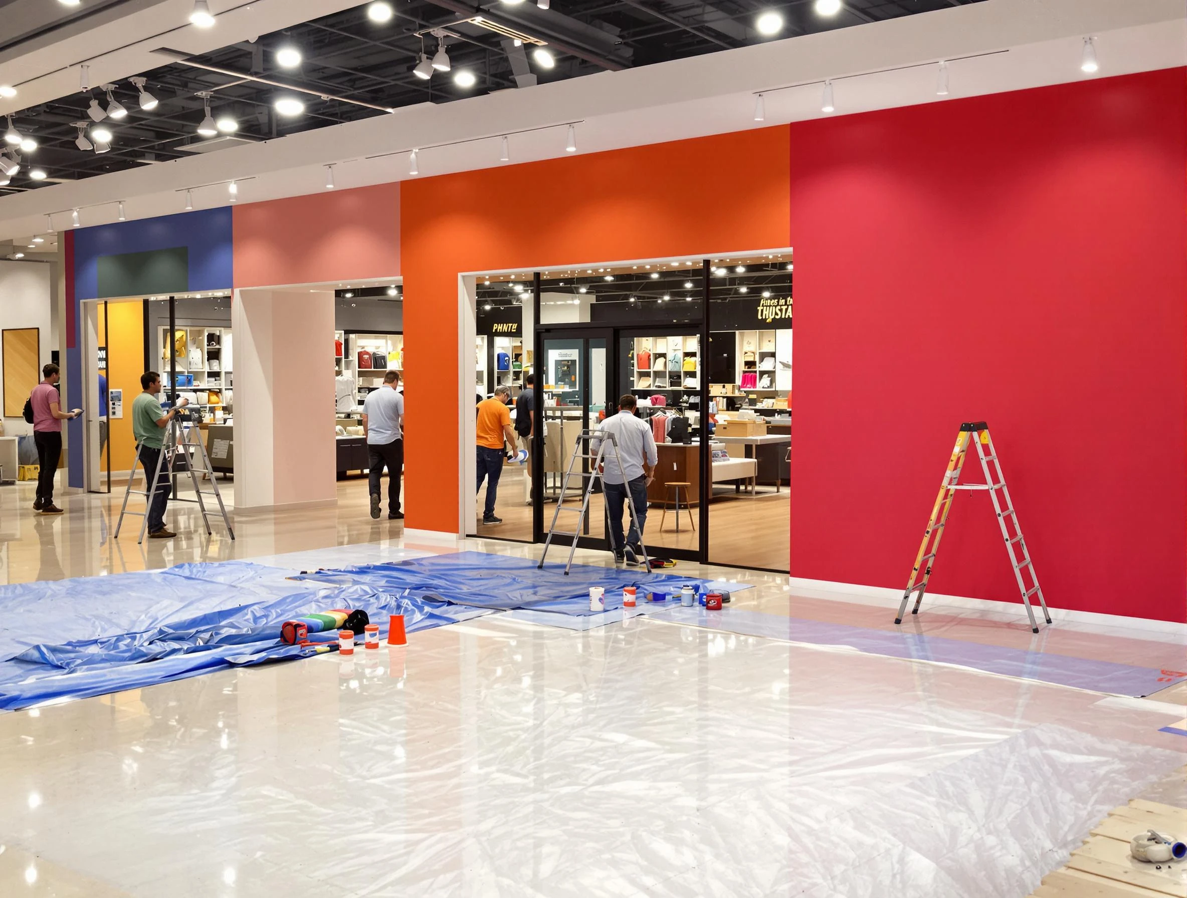 Sun Lakes House Painters painting a commercial interior in Sun Lakes, AZ