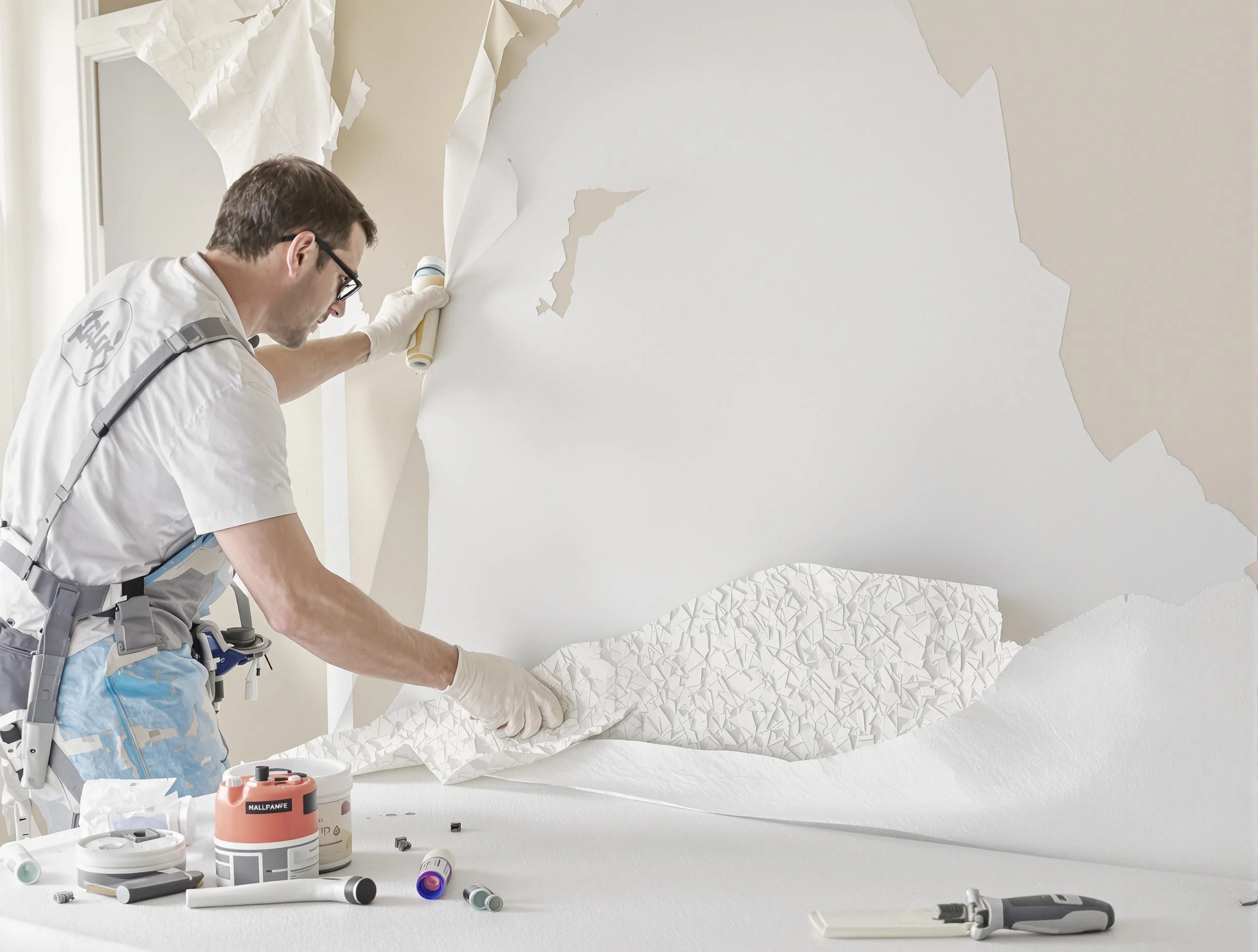 Detailed wallpaper removal and wall prep by Sun Lakes House Painters in Sun Lakes